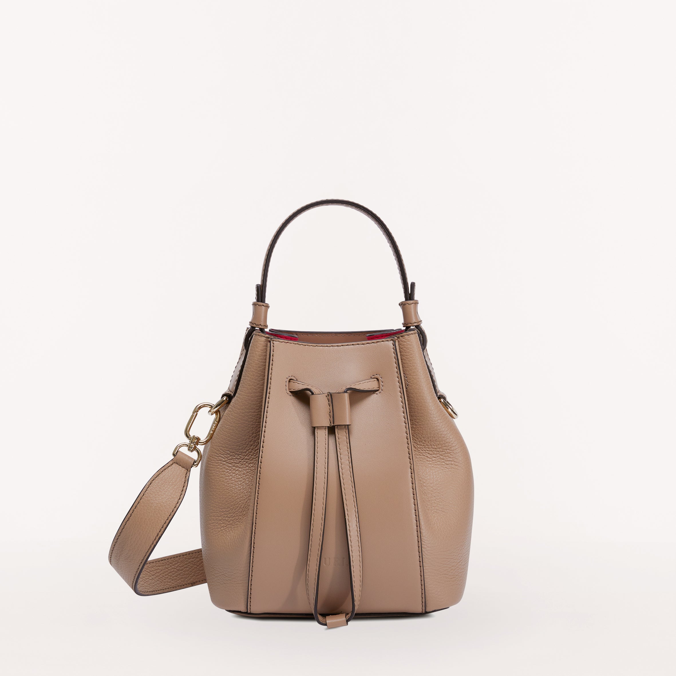 Furla MIASTELLA MINI BUCKET - Handbag - greige/cognac/nero/grey