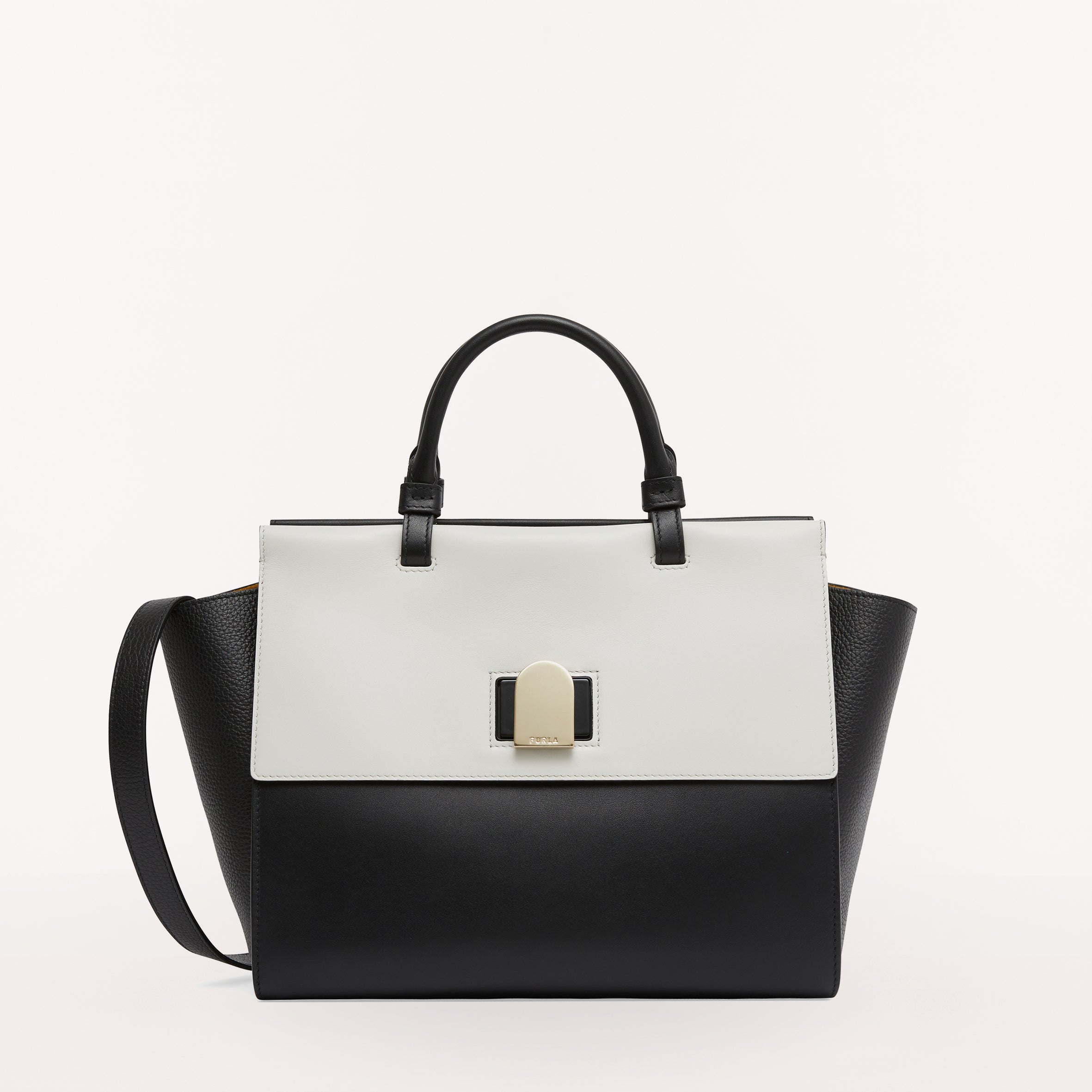 Shop latest trending Furla Nero Marsmlow color Tote Bags Online