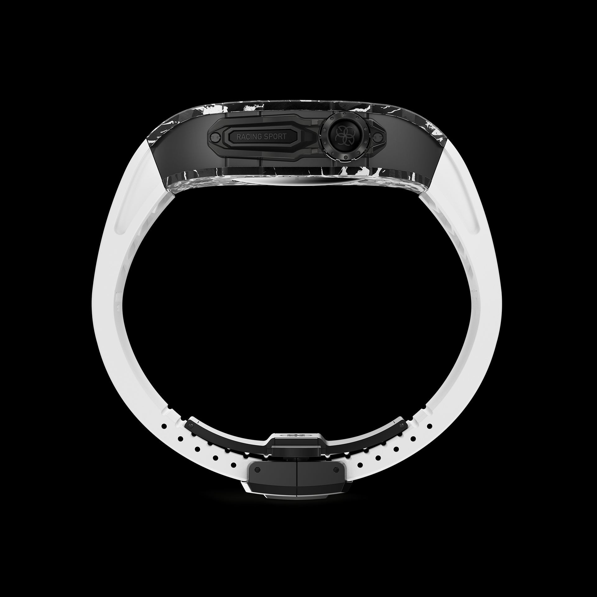 Golden Concept Apple Watch Case Daytona White 45mm Titaniu Crb Rub 7-Mar-23