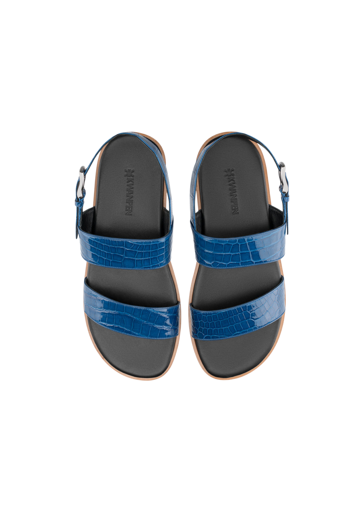Double?Strap Crocodile Sandals
