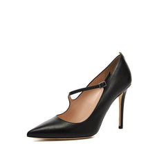 SJP by Sarah Jessica Parker Diana 100mm Black Leather Pumps