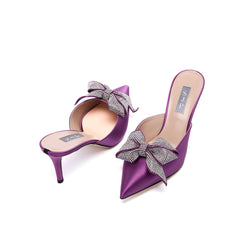 SJP by Sarah Jessica Parker Middle East Exclusive Paley 70mm Mauve Satin Mules