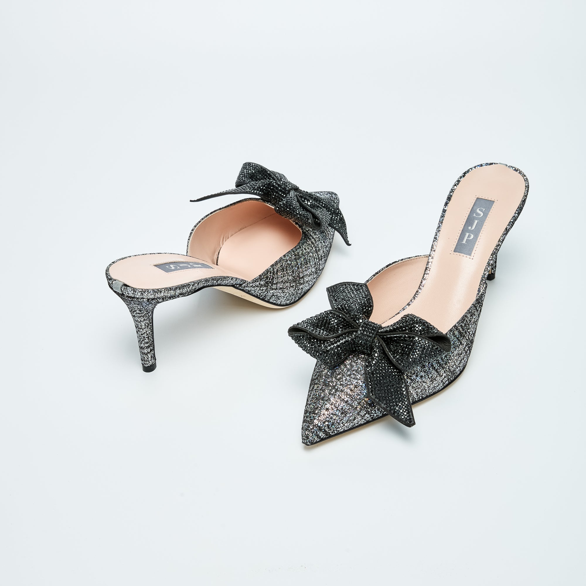 SJP by Sarah Jessica Parker Paley Black Suede Mules 70mm
