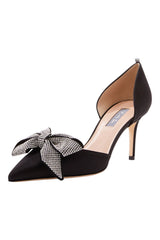 SJP by Sarah Jessica Parker Alice 70mm Black Satin Pumps