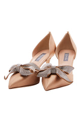 SJP by Sarah Jessica Parker Alice 70mm Nude Satin Pumps