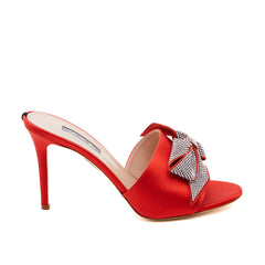 SJP by Sarah Jessica Parker Amna 90mm Red Satin Sandals