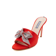 SJP by Sarah Jessica Parker Amna 90mm Red Satin Sandals