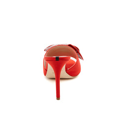 SJP by Sarah Jessica Parker Amna 90mm Red Satin Sandals