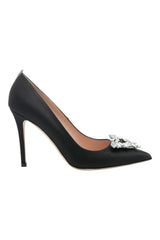 SJP by Sarah Jessica Parker Ola 100mm Black Satin Pumps