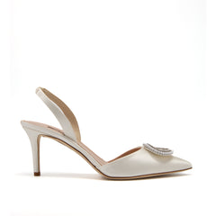 SJP by Sarah Jessica Parker Middle East Exclusive Merrily 70mm Ivory Satin Slingback