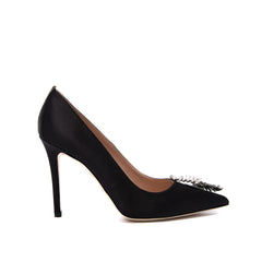 SJP by Sarah Jessica Parker Lunden 100mm Black Satin Pumps