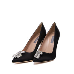 SJP by Sarah Jessica Parker Lunden 100mm Black Satin Pumps