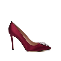 SJP by Sarah Jessica Parker Lunden 100mm Burgundy Satin Pumps