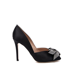 SJP by Sarah Jessica Parker Middle East Exclusive Epiphany 100mm Black Satin Pumps