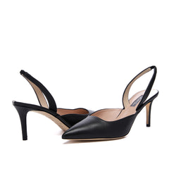 SJP by Sarah Jessica Parker Middle East Exclusive Maverick 70mm Black Leather Slingback