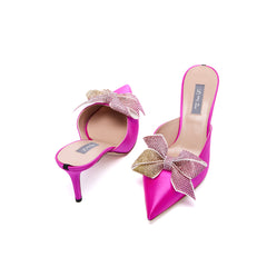 SJP by Sarah Jessica Parker Middle East Exclusive Darma 70mm Candy Satin Mules