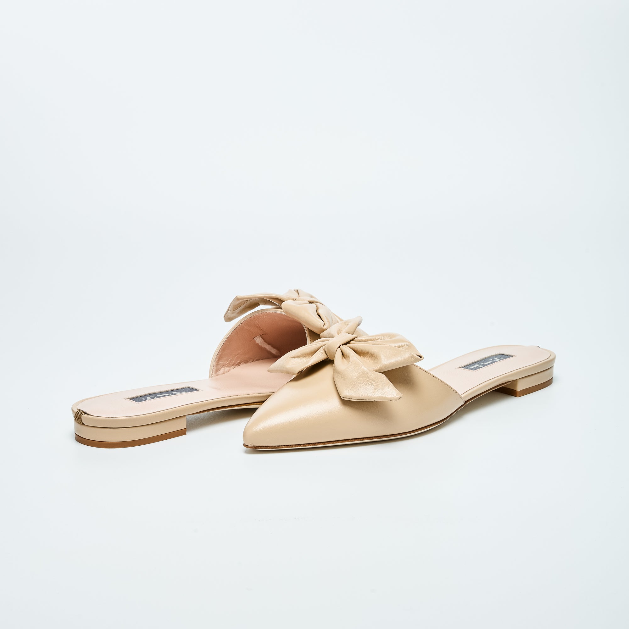 SJP by Sarah Jessica Parker Mento Nude Leather Mules 10mm
