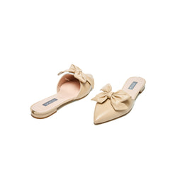 SJP by Sarah Jessica Parker Mento Nude Leather Mules 10mm