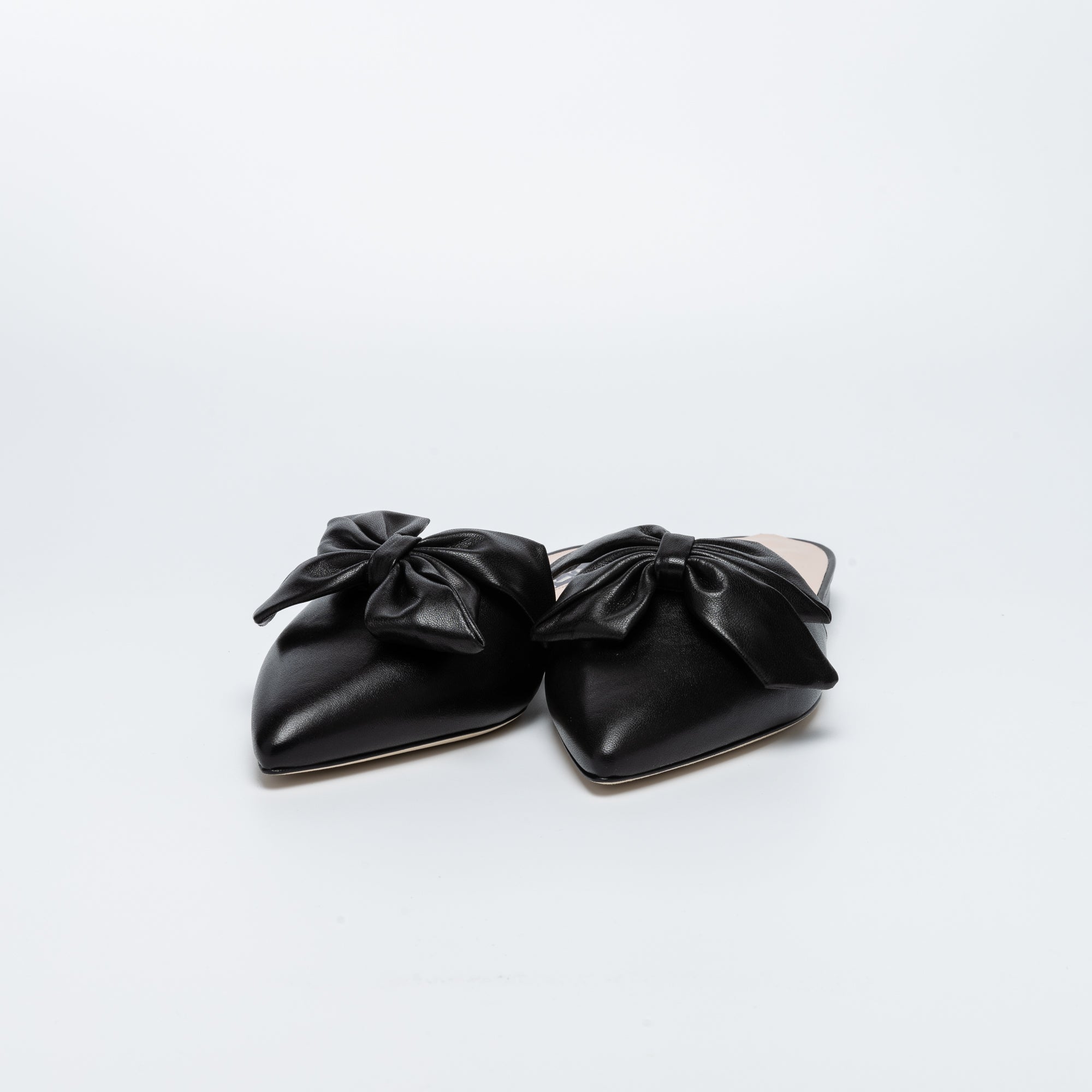 SJP by Sarah Jessica Parker Mento Black Leather Mules 10mm