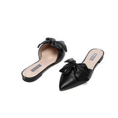 SJP by Sarah Jessica Parker Mento Black Leather Mules 10mm