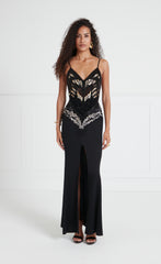 Temperley London Atlas Strappy Dress Black