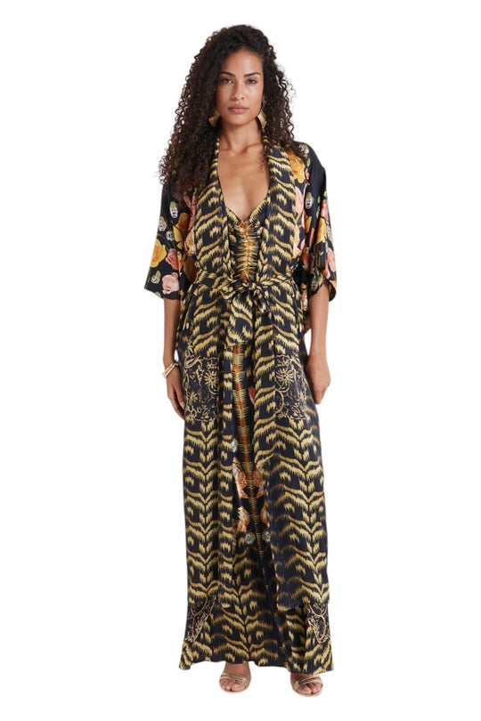 Cleo Silk Kimono Dress