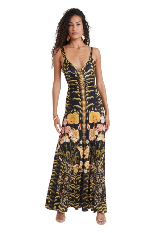 Cleo Silk Maxi Dress