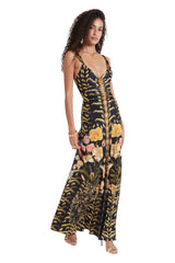 Cleo Silk Maxi Dress