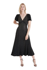 Temperley London Comet Crystal Black Coacktail Dress