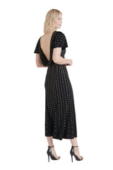 Temperley London Comet Crystal Black Coacktail Dress