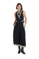 Temperley London Lottie Black Waistcoat