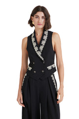 Temperley London Lottie Black Waistcoat