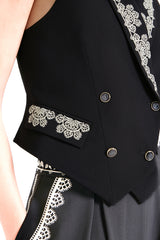 Temperley London Lottie Black Waistcoat