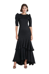 Temperley London Willow Black Maxi Dress