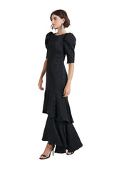 Temperley London Willow Black Maxi Dress