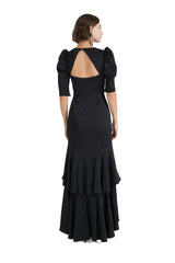 Temperley London Willow Black Maxi Dress