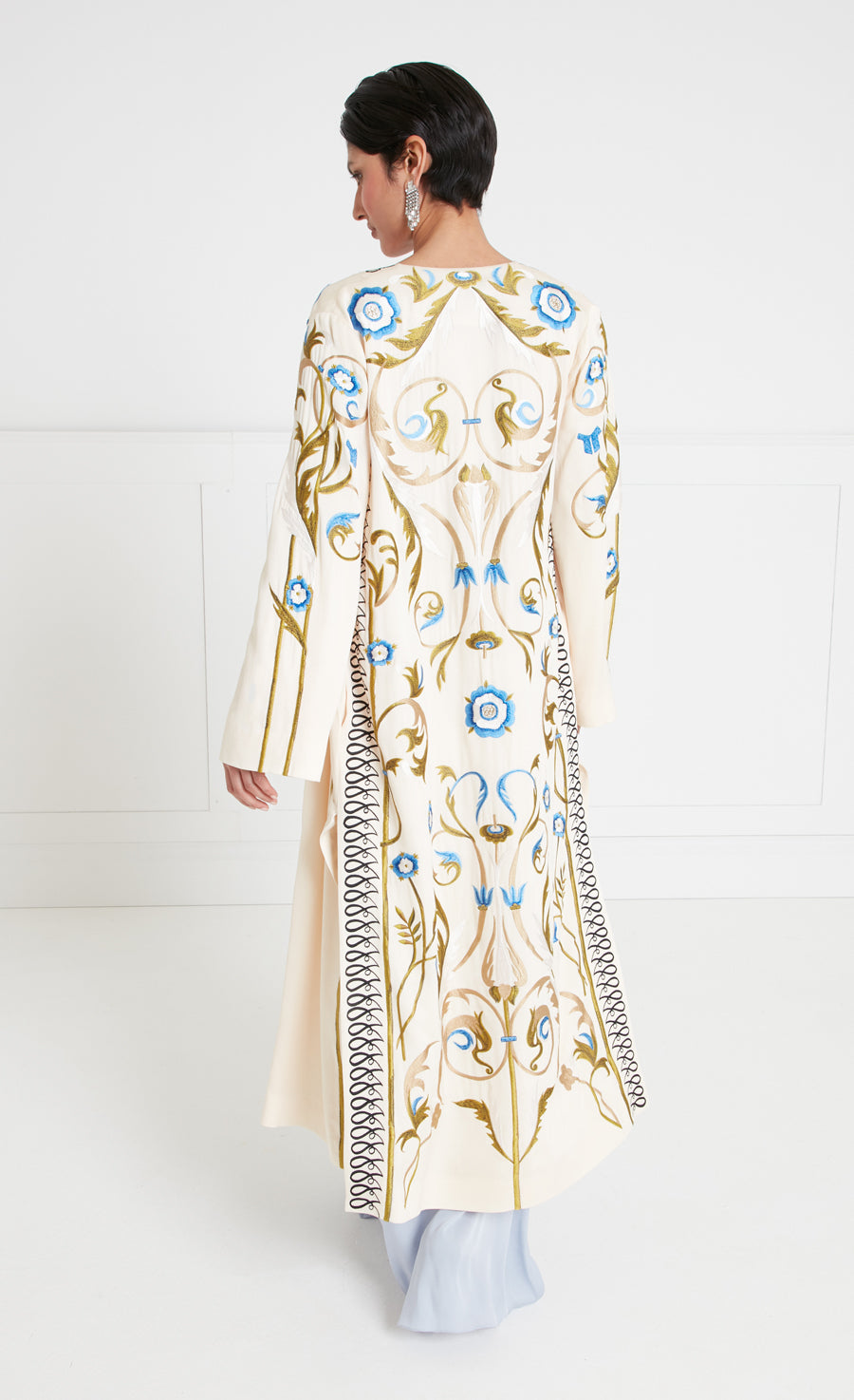 Temperley London Alessia Kimono Dress- Halogen Blue