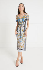 Temperley London Alessia Midi Dress - Halogen Blue