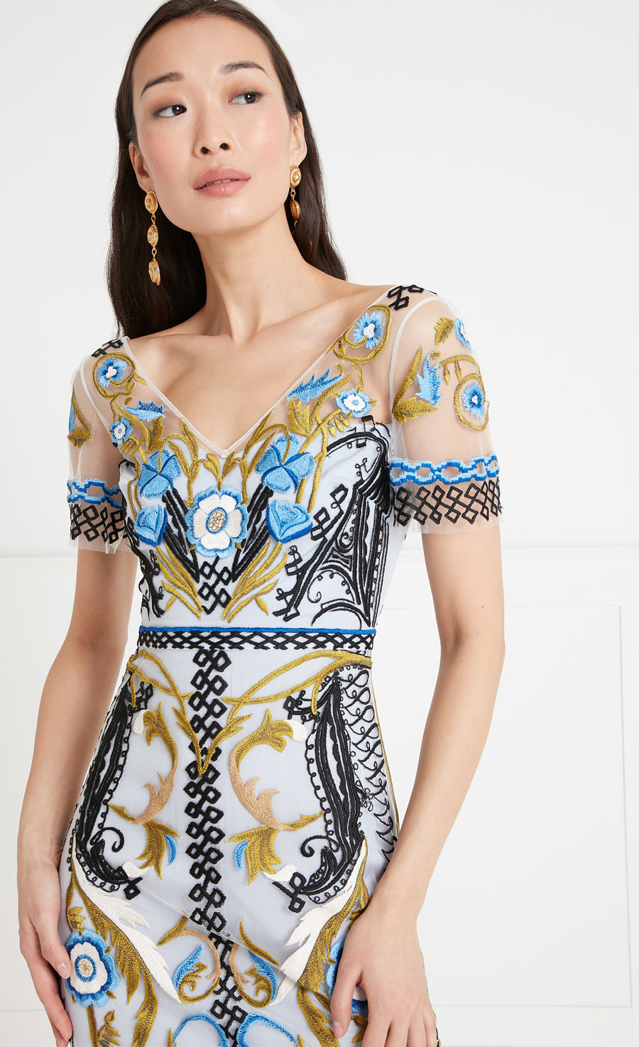 Temperley London Alessia Midi Dress - Halogen Blue