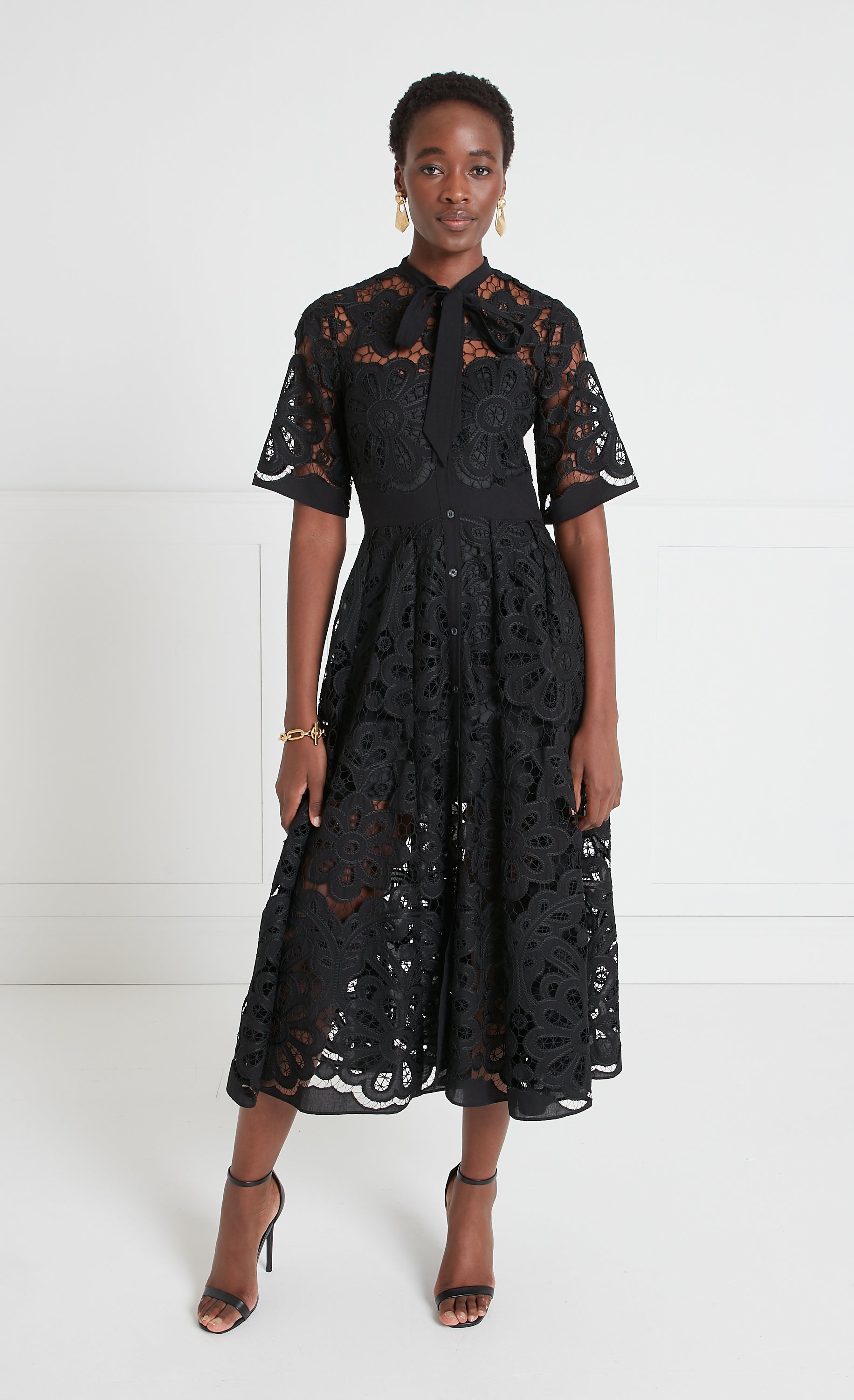 Temperley London Guinevere Shirt Maxi Dress - Black