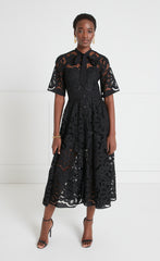 Temperley London Guinevere Shirt Maxi Dress - Black