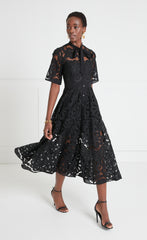 Temperley London Guinevere Shirt Maxi Dress - Black