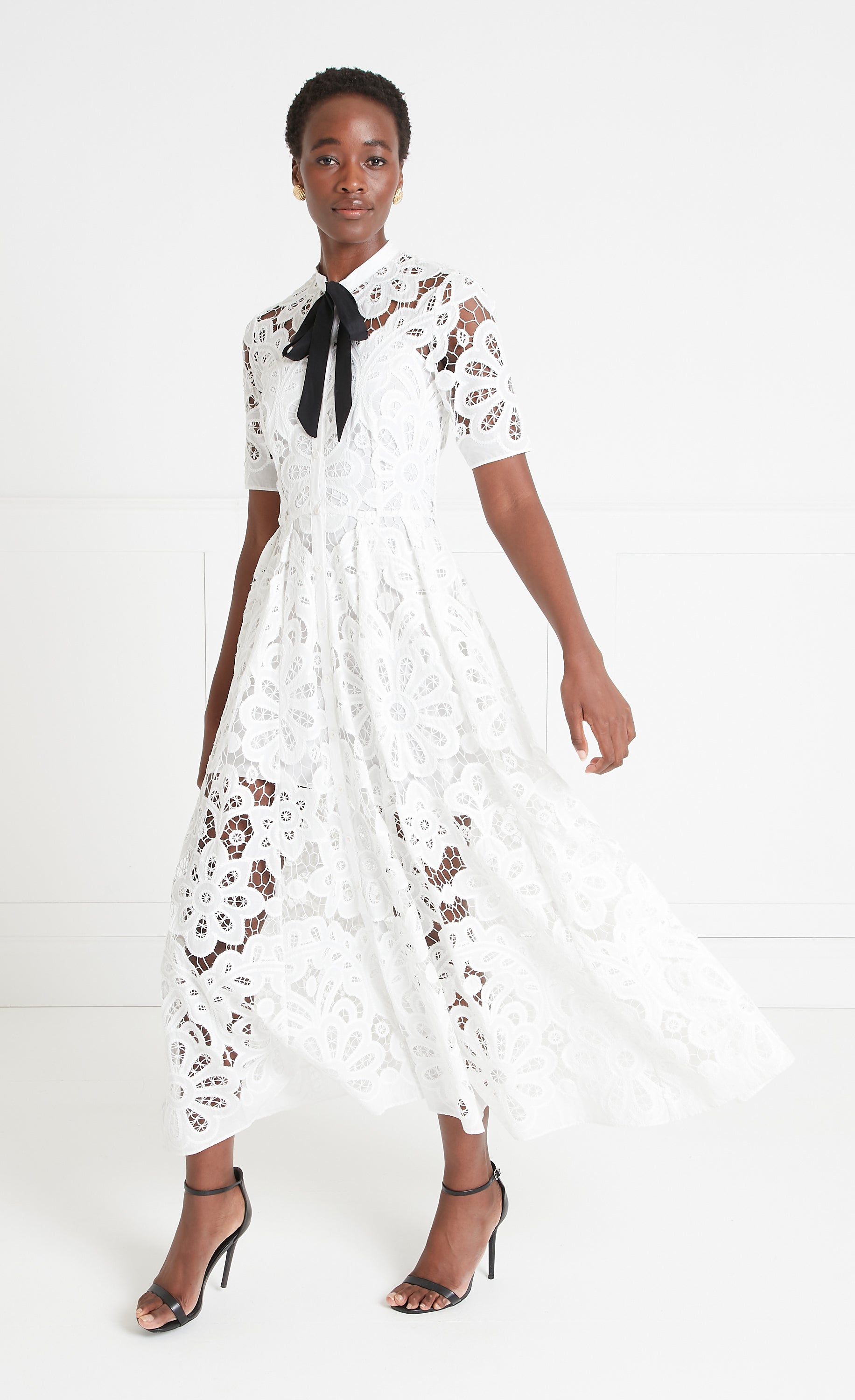 Temperley London Guinevere Shirt Maxi Dress - White