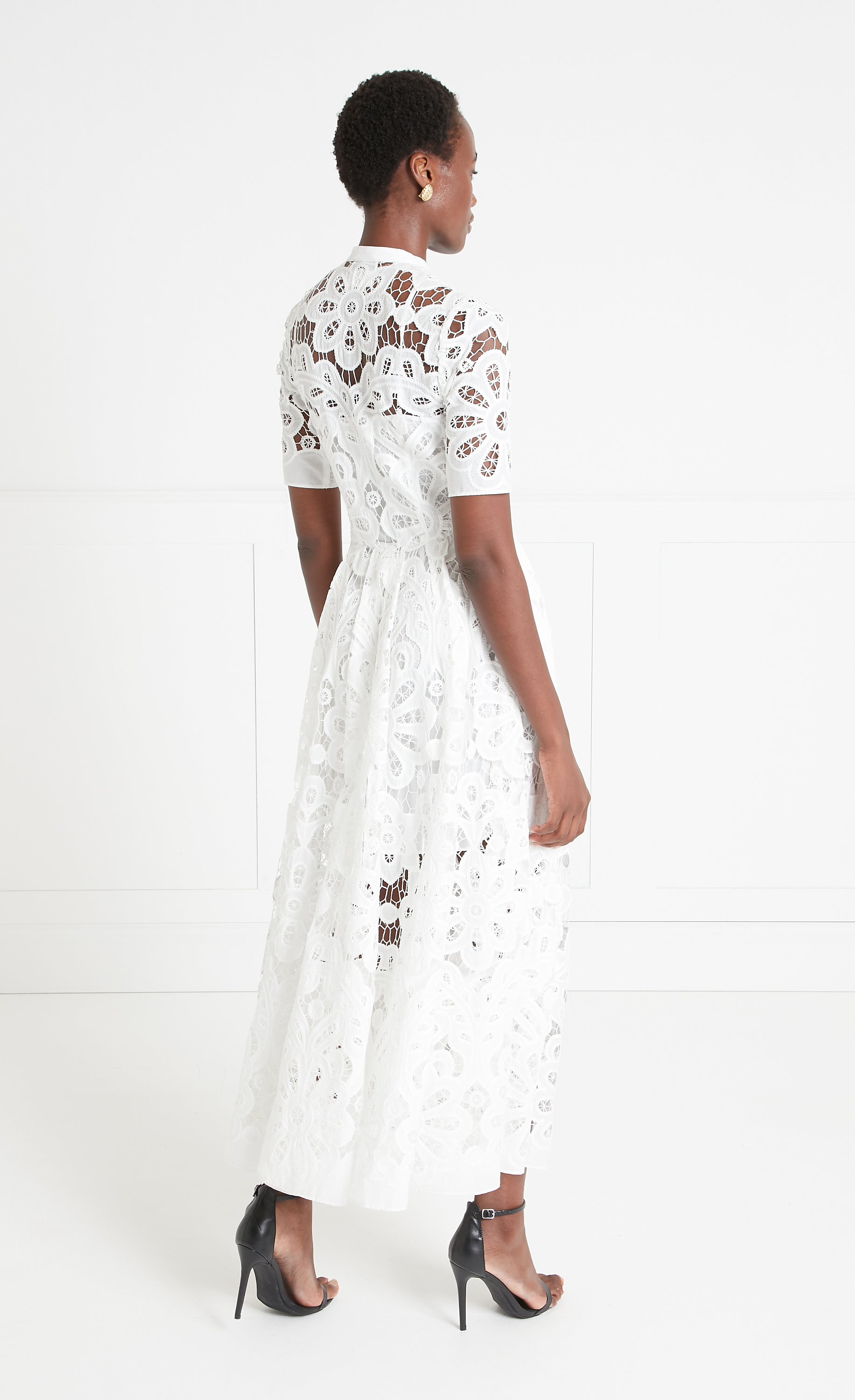 Temperley London Guinevere Shirt Maxi Dress - White