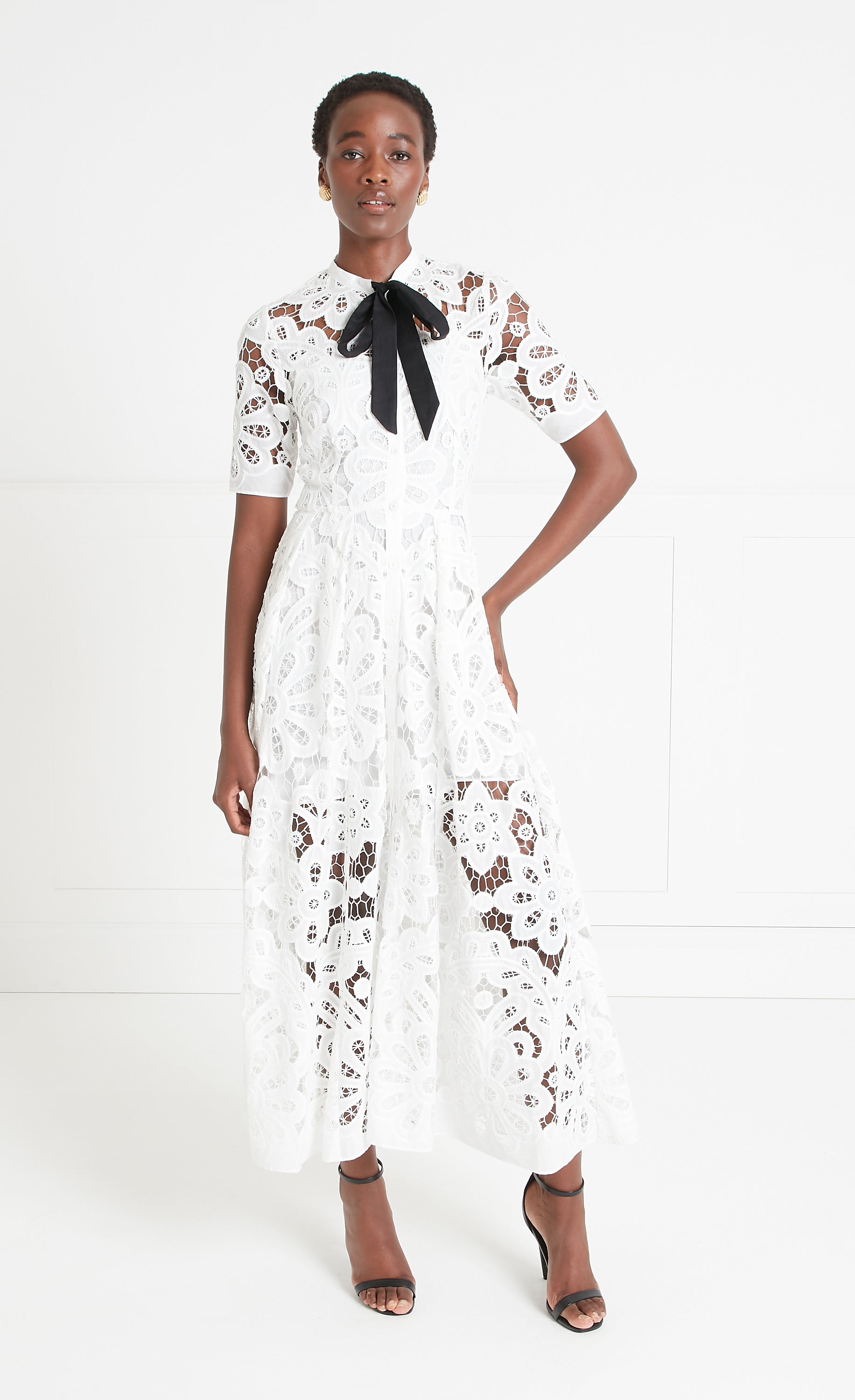 Temperley London Guinevere Shirt Maxi Dress - White