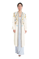 Temperley London Alessia Kimono Dress- Halogen Blue