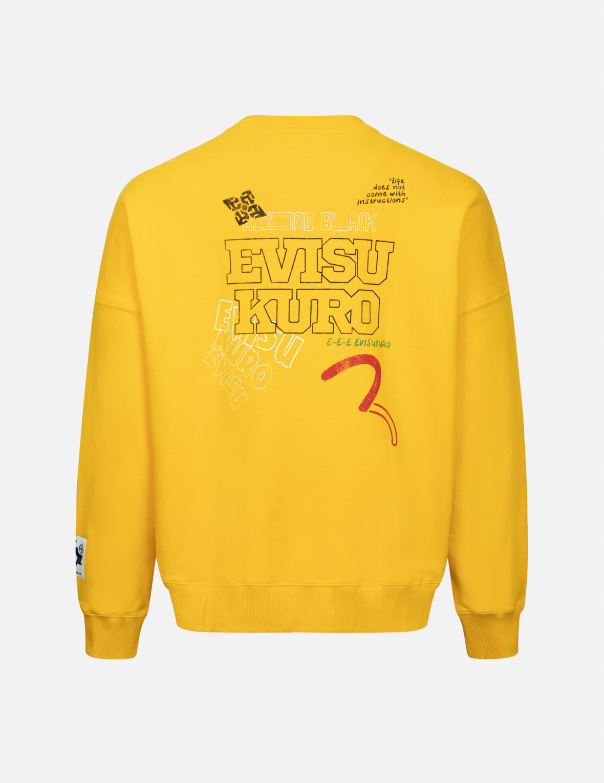 Evisu Logo And Seagull Print Oversized Sweatshirt