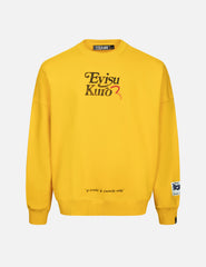 Evisu Logo And Seagull Print Oversized Sweatshirt