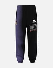 Evisu Graffiti Seagull And Slogan Print Straight Fit Sweatpants