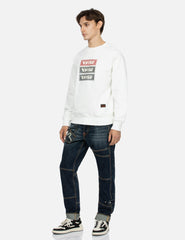 Evisu Triple Box Logo Print Relax Fit Sweatshirt